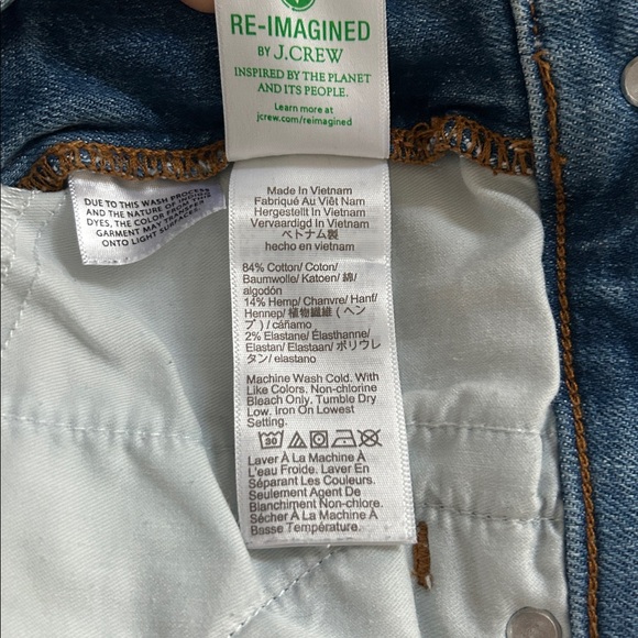 J. Crew 9” Vintage Slim Straight jeans in medium blue - Picture 7 of 8